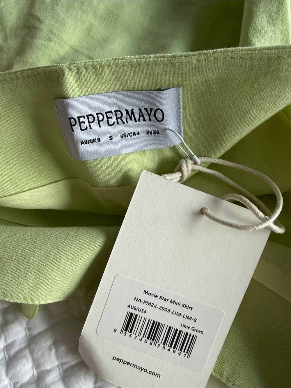 Peppermayo Movie Star Mini Skirt - Green - Picture 13 of 13